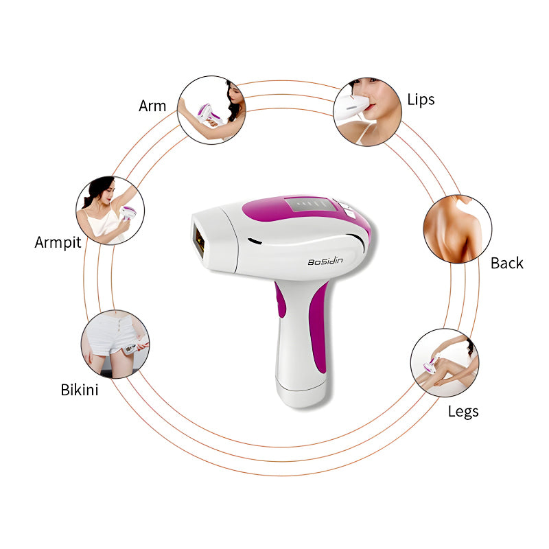 Bosidin D1011 IPL Laser Hair Removal Kit For Body, Face, And Bikini – Home Use Permanent Hair Removal Device For Men And Women