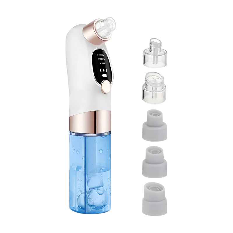 Portable Electric Rechargeable Bubble Blackhead Remover Pore Vacuum Cleaner with Interchangeable Heads Pd