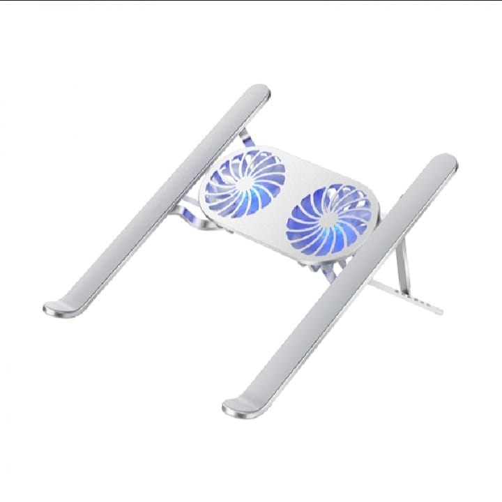 Foldable Adjustable Laptop Stand With Dual Fan Light S400 Pro 5W 3000RPM