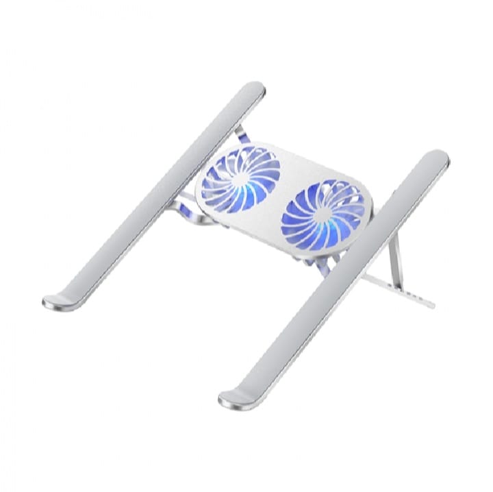 Foldable Adjustable Laptop Stand With Dual Fan Light S400 Pro 5W 3000RPM