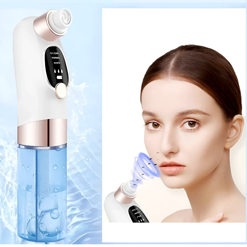 Portable Electric Rechargeable Bubble Blackhead Remover Pore Vacuum Cleaner with Interchangeable Heads Pd