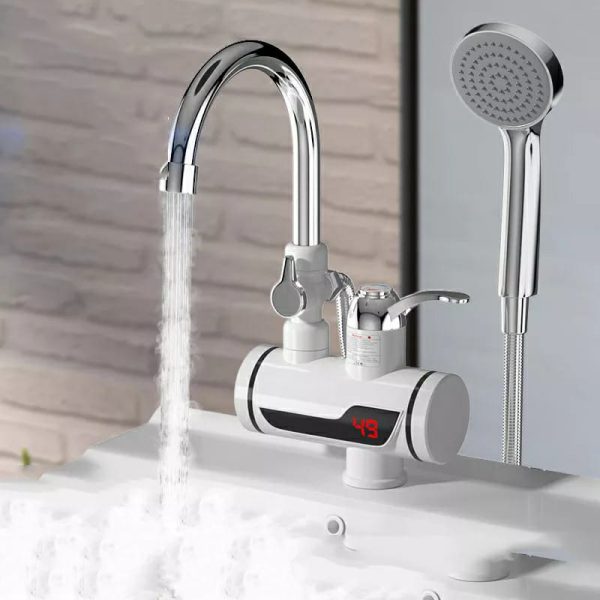 Electric Hot Water Heater Faucet Kitchen Instant Heating Tap Water (Without Shower)