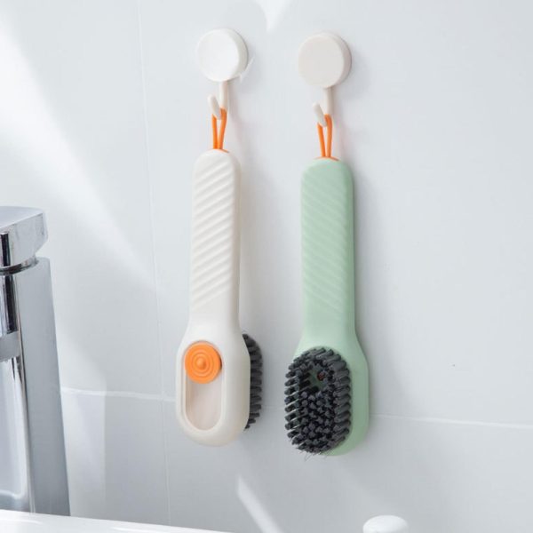 Multi-purpose Shoe Brush Soft Bristle Automatic Liquid Long Handle Cleaning Brush Clothes Board Brush Household Cleaning Tools